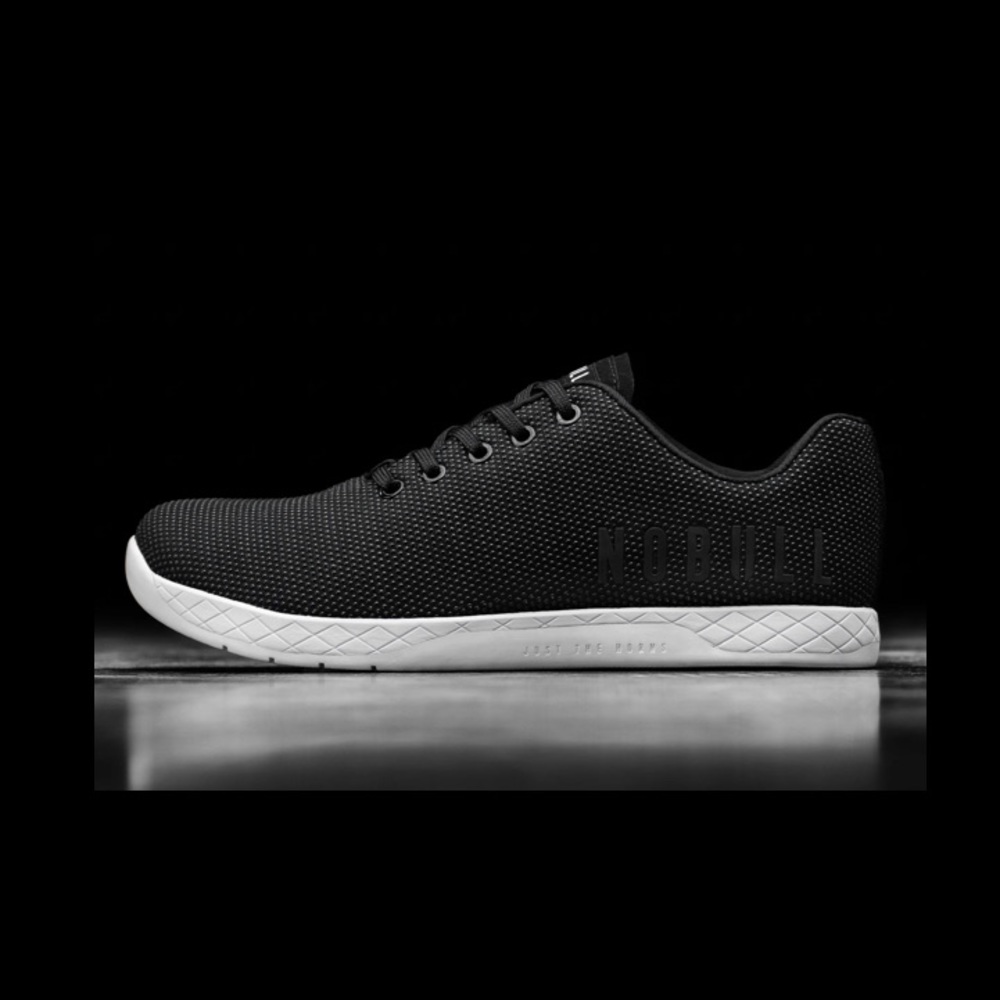 Women’s NoBull Project Black/White trainers.